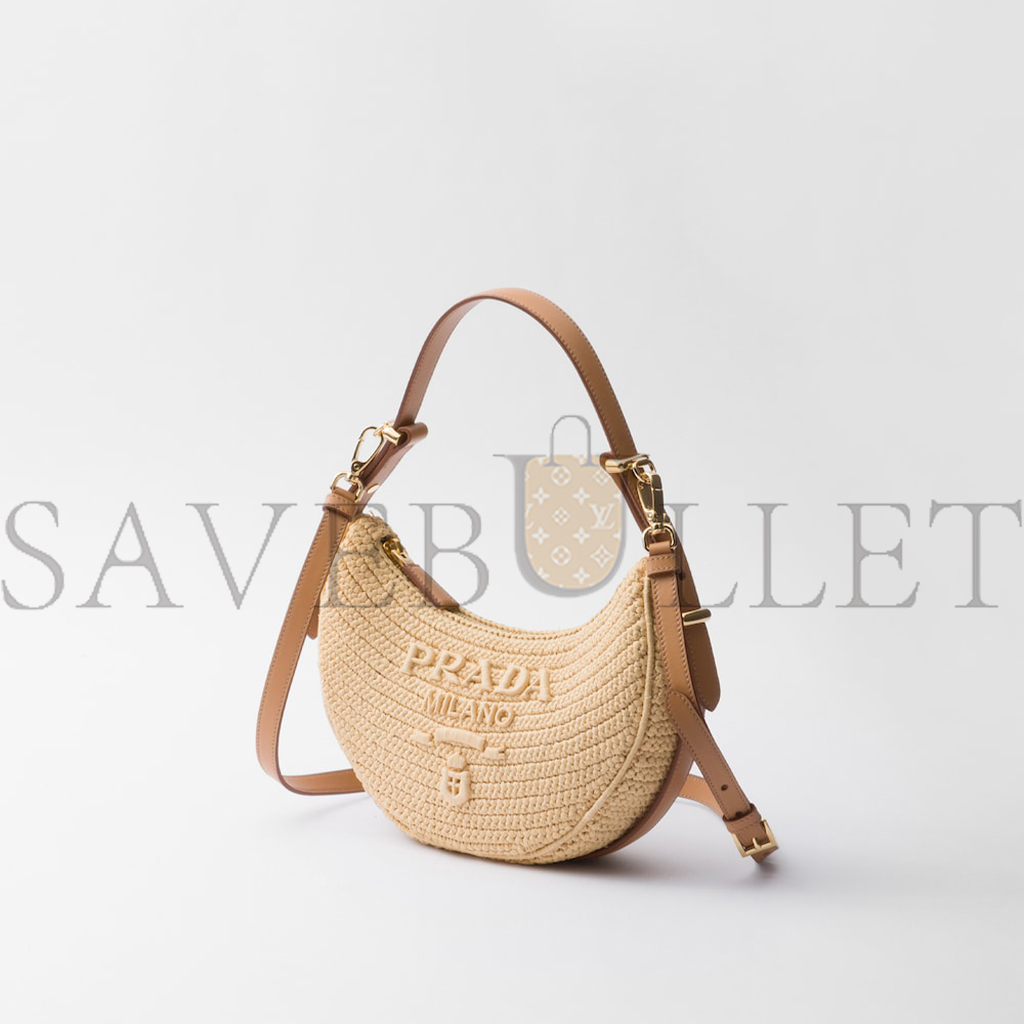Pra*a Pra*a arquÉ crochet shoulder bag 1bc194 (22.5*18.5*6cm)